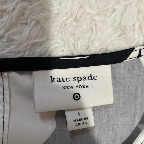 Kate Spade X Target Black and White Floral Crop Top - Picture 3 of 10